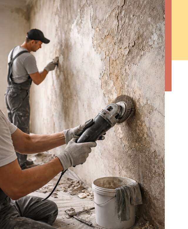 Снятие и удаление краски со стен в Азнакаево от 2155 руб. — ОТДЕЛОЧНИК-Знк