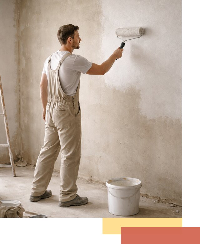 Грунтовка стен под отделку в Азнакаево профессиональным раствором