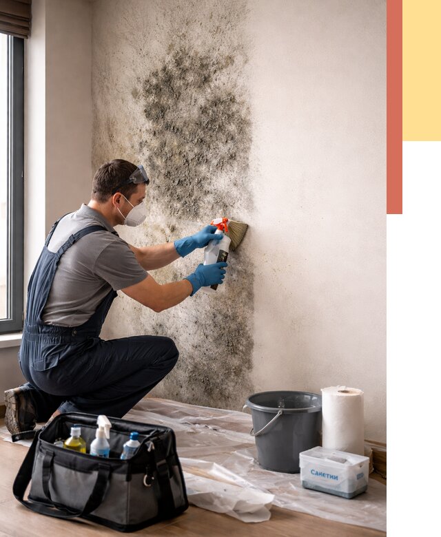 Удаление плесени со стен в Азнакаево от 2206 руб. — быстро и недорого | ОТДЕЛОЧНИК-Знк