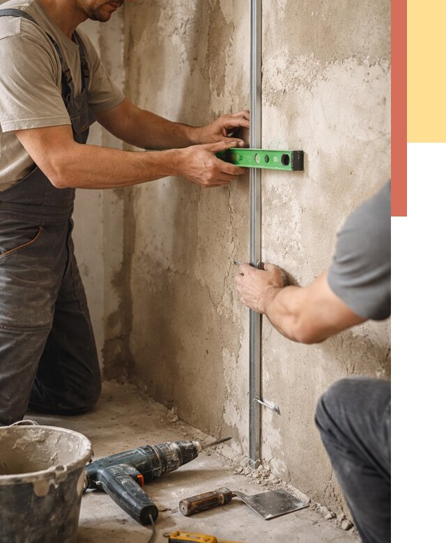 Установка штукатурных маяков в Азнакаево от 7183 руб. — быстро и недорого | ОТДЕЛОЧНИК-Знк