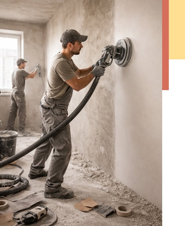 Шлифовка стен в Азнакаево от 1231 руб/м2 — быстро и недорого | ОТДЕЛОЧНИК-Знк