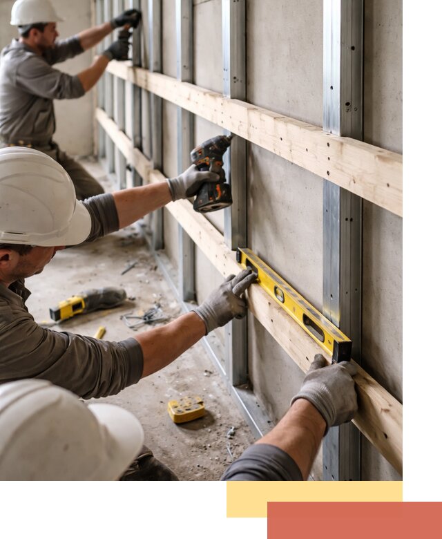 Устройство обрешетки под панели в Азнакаево