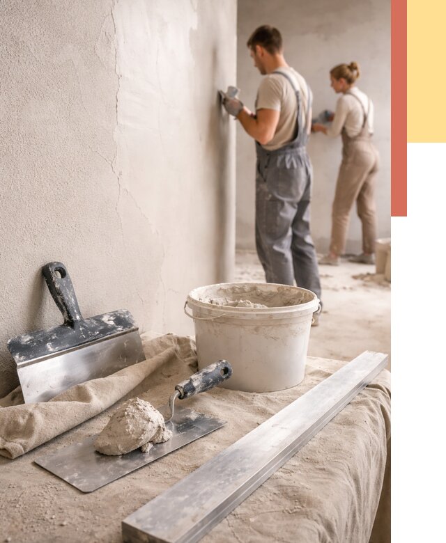 Штукатурка стен гипсовая в Азнакаево от 4618 руб/м2 — быстро и недорого | ОТДЕЛОЧНИК-Знк