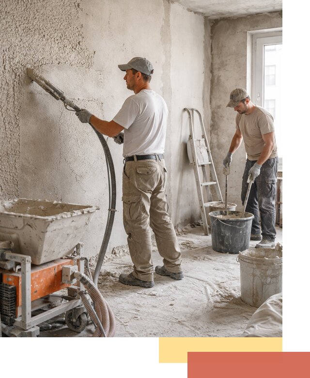 Машинная штукатурка стен в Азнакаево — быстро и качественно