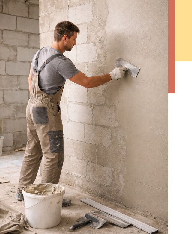 Штукатурка стен из газобетона в Азнакаево от 2155 руб./м2 — быстро и недорого | ОТДЕЛОЧНИК-Знк