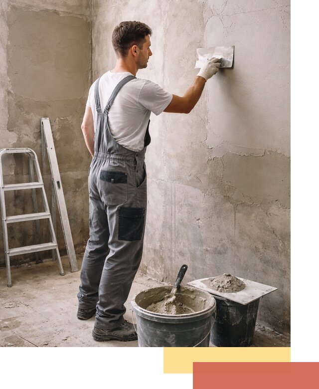 Штукатурка стен в ванной под ключ в Азнакаево