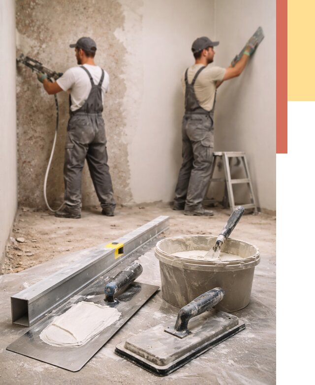 Штукатурка стен под обои в Азнакаево от 4618 руб./м2 — выравнивание под обои | ОТДЕЛОЧНИК-Знк