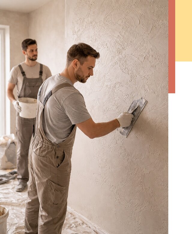 Фактурная штукатурка стен в Азнакаево от 4310 руб./м² — заказать под ключ | ОТДЕЛОЧНИК-Знк