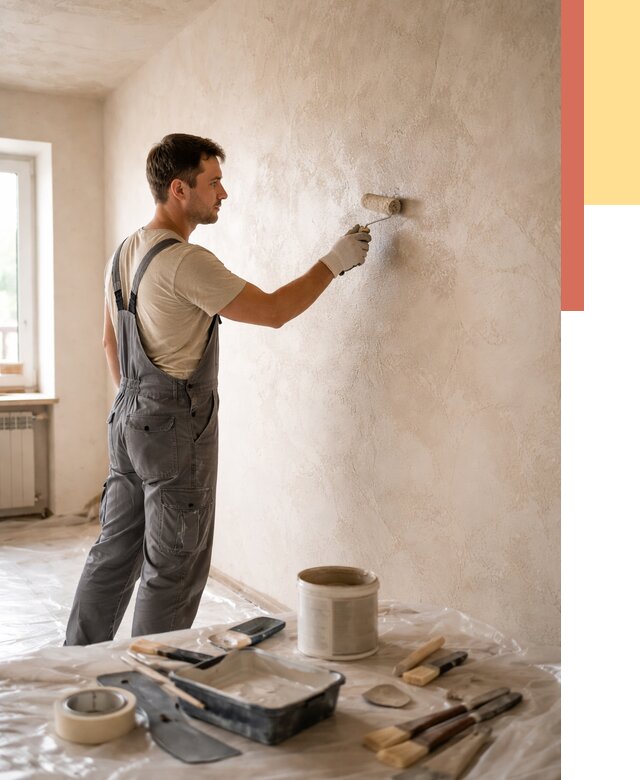 Нанесение лессирующей краски по декоративке в Азнакаево от 1796 руб. | ОТДЕЛОЧНИК-Знк