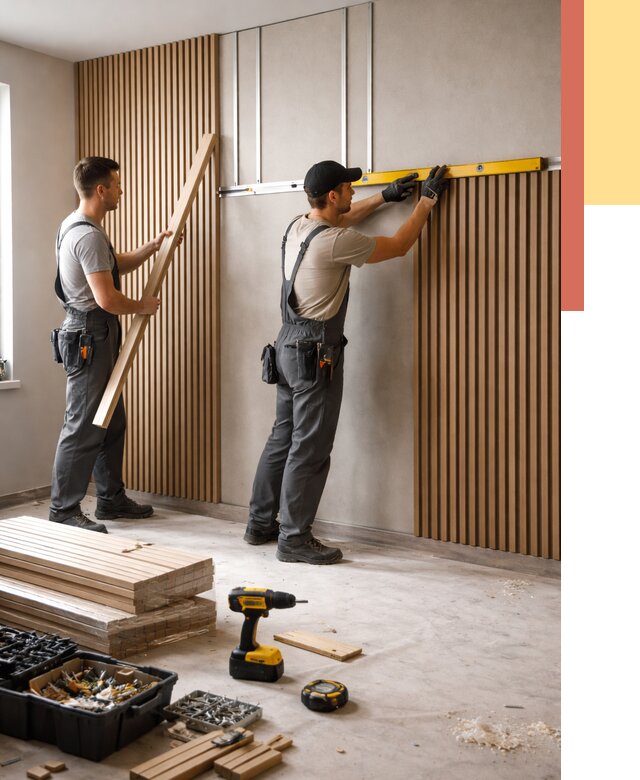 Монтаж реечных панелей на стены в Азнакаево от 1231 руб. — быстро и недорого | ОТДЕЛОЧНИК-Знк