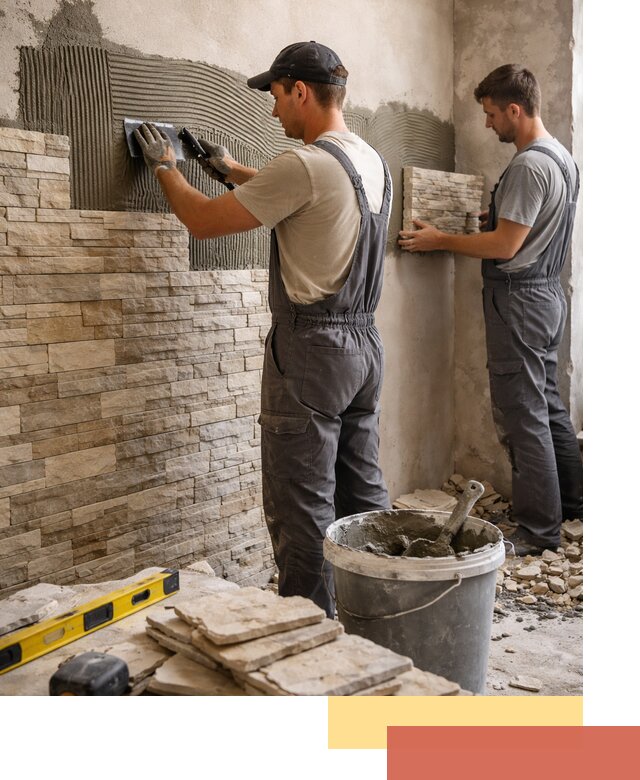 Монтаж искусственного камня в Азнакаево — облицовка стен и фасадов