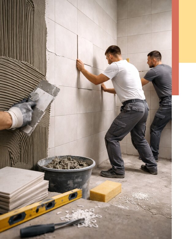 Укладка плитки на стены в Азнакаево от 872 руб. — качественно и недорого | ОТДЕЛОЧНИК-Знк