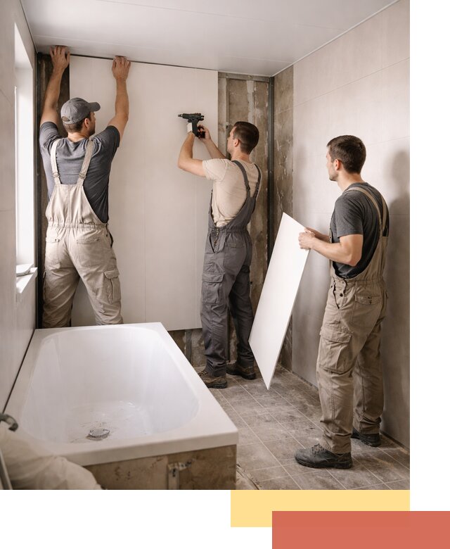 Отделка ванной панели ПВХ профессионально в Азнакаево