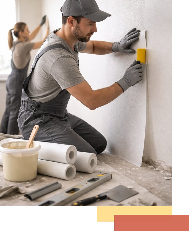 Поклейка стеклообоев профессионально в Азнакаево