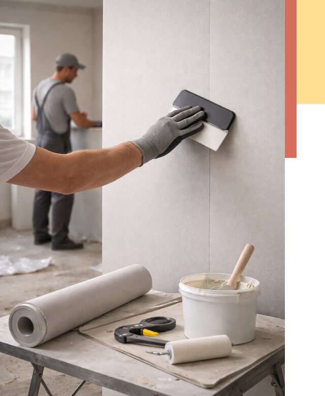 Поклейка обоев под покраску в Азнакаево от 3592 руб. за м2 | ОТДЕЛОЧНИК-Знк