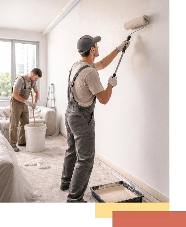 Покраска стен в офисе в Азнакаево — быстрый и качественный ремонт