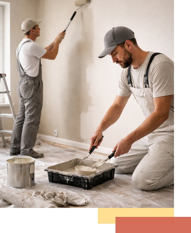 Покраска стен в квартире в Азнакаево — профессионально и аккуратно