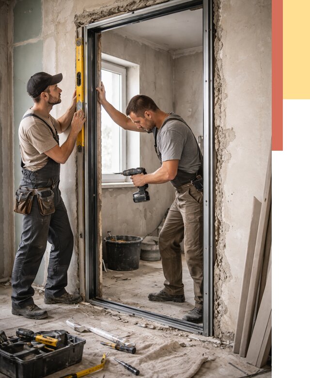 Закладка дверного проема в Азнакаево от 3592 руб. — быстро и недорого | ОТДЕЛОЧНИК-Знк