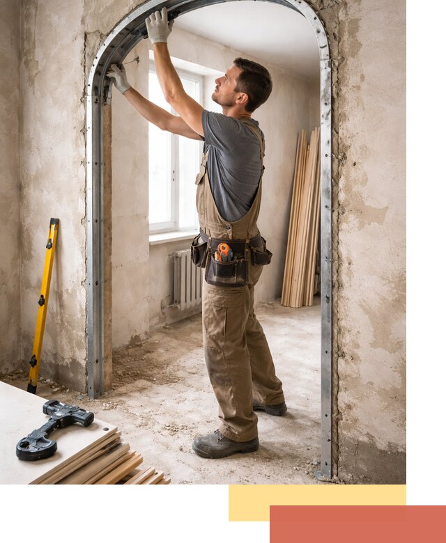 Устройство арочного проема в Азнакаево под ключ