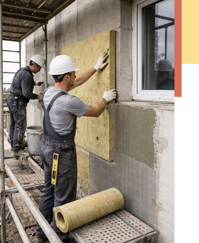 Утепление стен в Азнакаево от 4413 руб. под ключ — быстро и недорого | ОТДЕЛОЧНИК-Знк