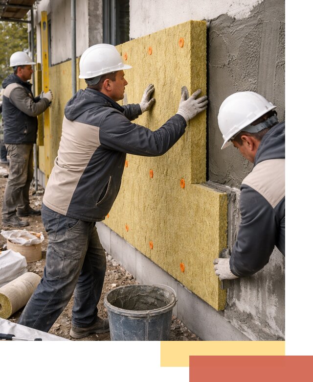 Утепление стен минватой в Азнакаево — тепло и звукоизоляция