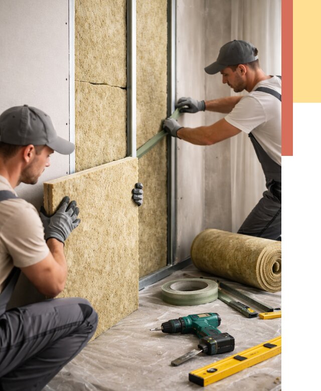 Шумоизоляция стен в Азнакаево под ключ от 1898 руб. | ОТДЕЛОЧНИК-Знк