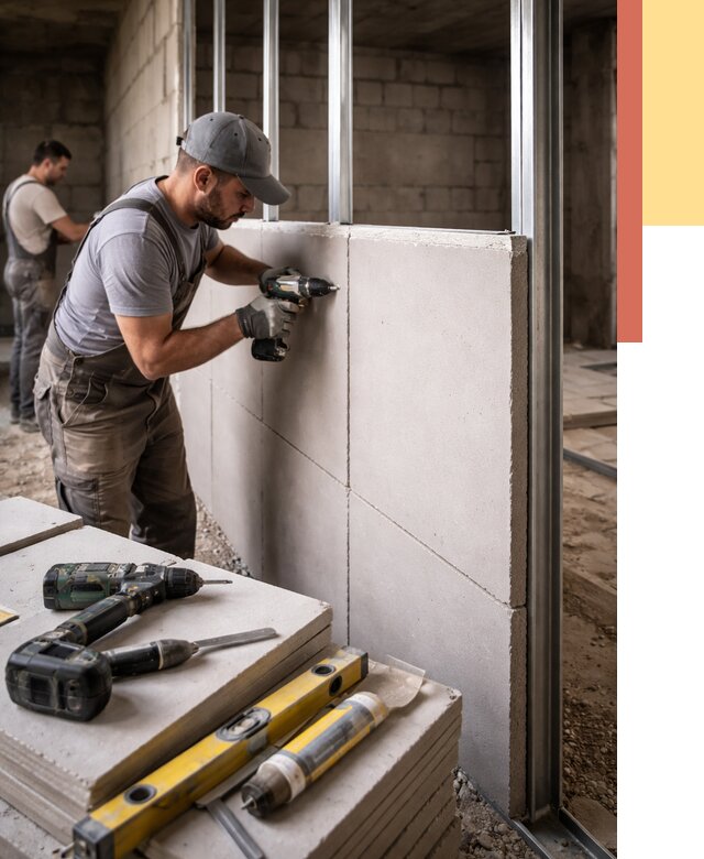 Кладка влагостойких перегородок ПГП в Азнакаево от 1231 руб. под ключ | ОТДЕЛОЧНИК-Знк