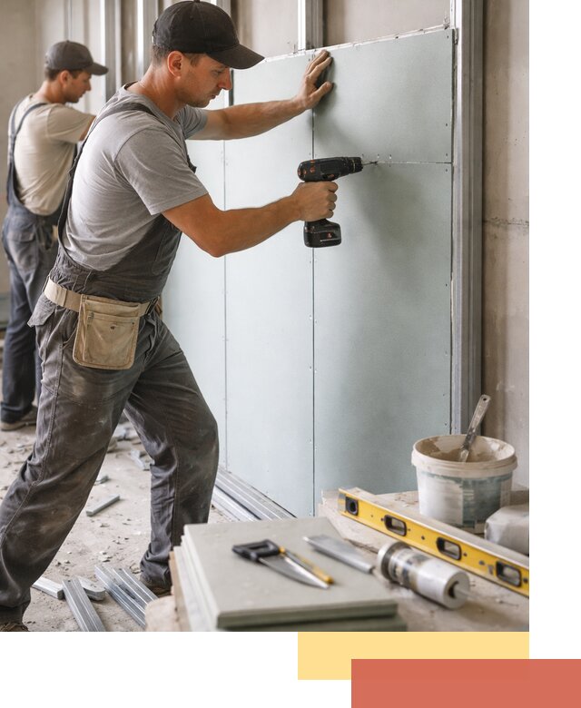 Кладка влагостойких перегородок ПГП в Азнакаево