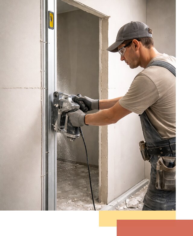 Устройство дверного проема в перегородке в Азнакаево