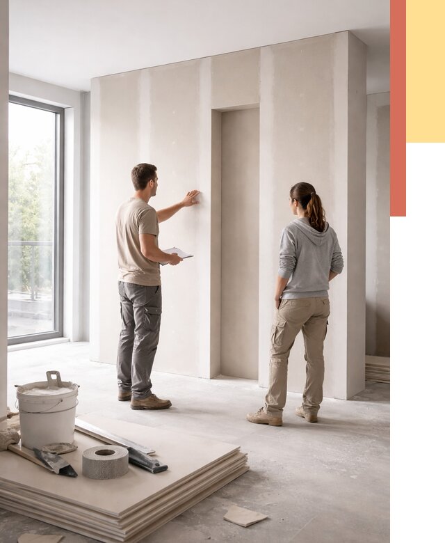 Зонирующая перегородка из гипсокартона в Азнакаево от 2873 руб. под ключ | ОТДЕЛОЧНИК-Знк