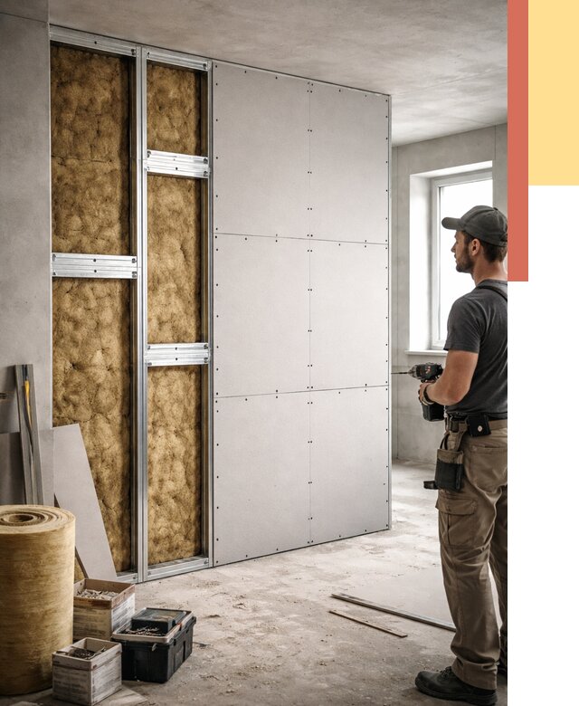 Усиленная перегородка под навеску в Азнакаево от 13135 руб. — монтаж под ключ | ОТДЕЛОЧНИК-Знк