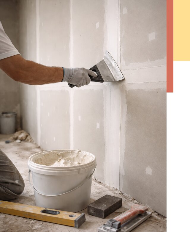 Шпаклевка перегородок из гипсокартона в Азнакаево от 2566 руб. — услуги ОТДЕЛОЧНИК-Знк