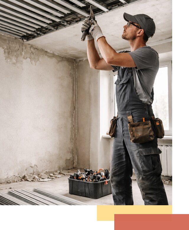 Демонтаж реечного потолка в Азнакаево быстро и аккуратно