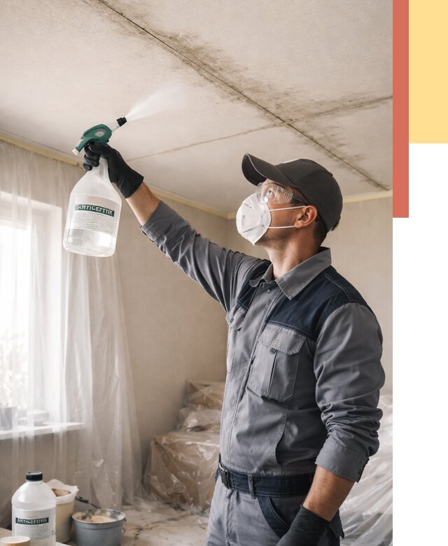 Антисептическая обработка потолка в Азнакаево от 2566 руб. | ОТДЕЛОЧНИК-Знк