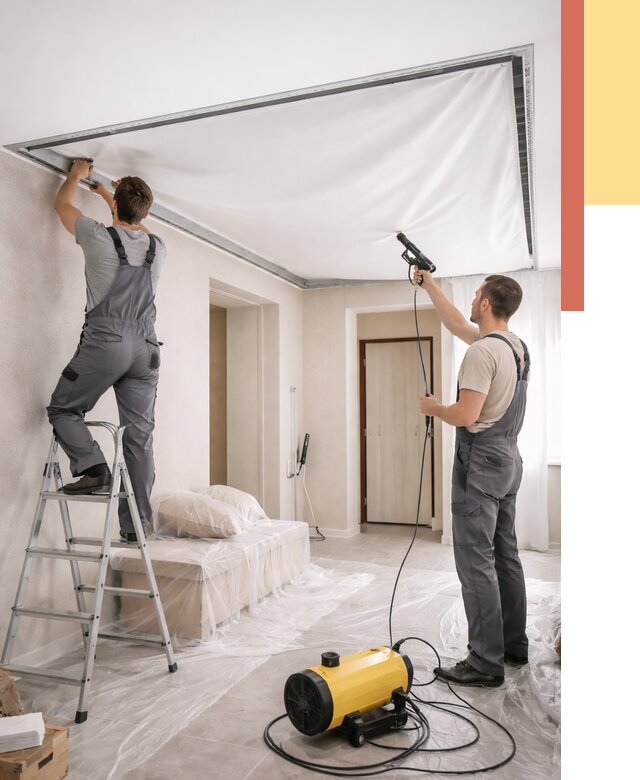 Монтаж натяжного потолка в прихожей в Азнакаево от 2719 руб. под ключ | ОТДЕЛОЧНИК-Знк