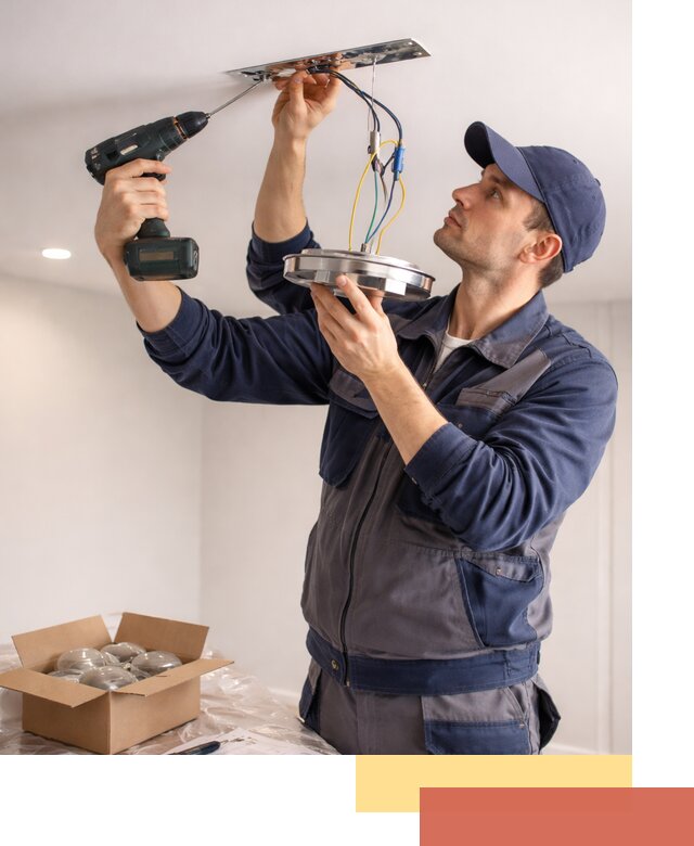 Установка люстры в натяжной потолок в Азнакаево