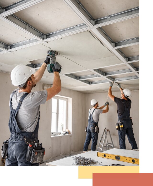 Кессонный потолок из гипсокартона под ключ в Азнакаево