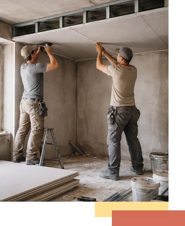 Короб из гипсокартона на потолке под ключ в Азнакаево