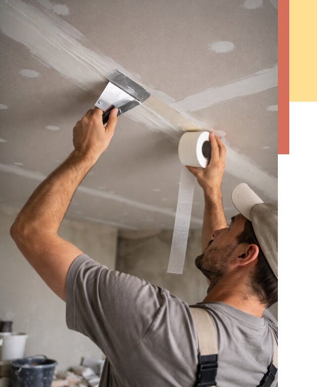 Обработка швов потолка ГКЛ в Азнакаево от 7697 руб. под ключ | ОТДЕЛОЧНИК-Знк