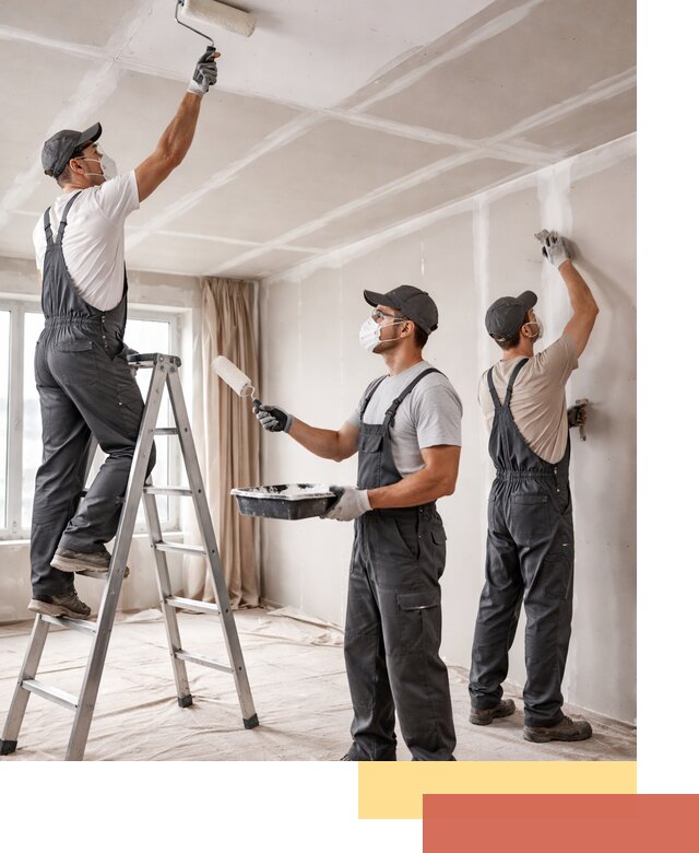 Покраска потолка из гипсокартона в Азнакаево качественно и недорого