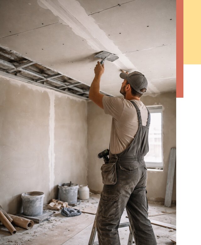 Ремонт потолка из гипсокартона в Азнакаево от 667 руб./м² — быстро и недорого | ОТДЕЛОЧНИК-Знк