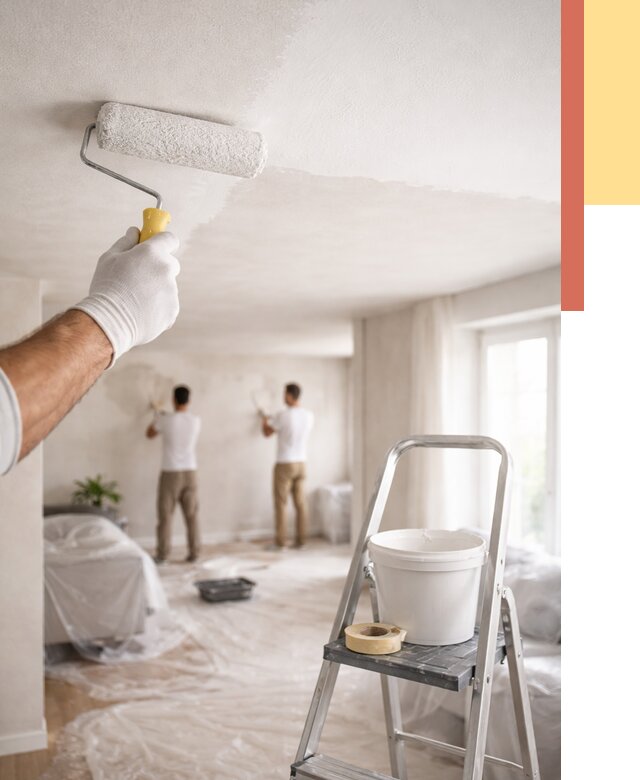 Покраска потолка акриловой краской в Азнакаево от 2566 руб. | ОТДЕЛОЧНИК-Знк