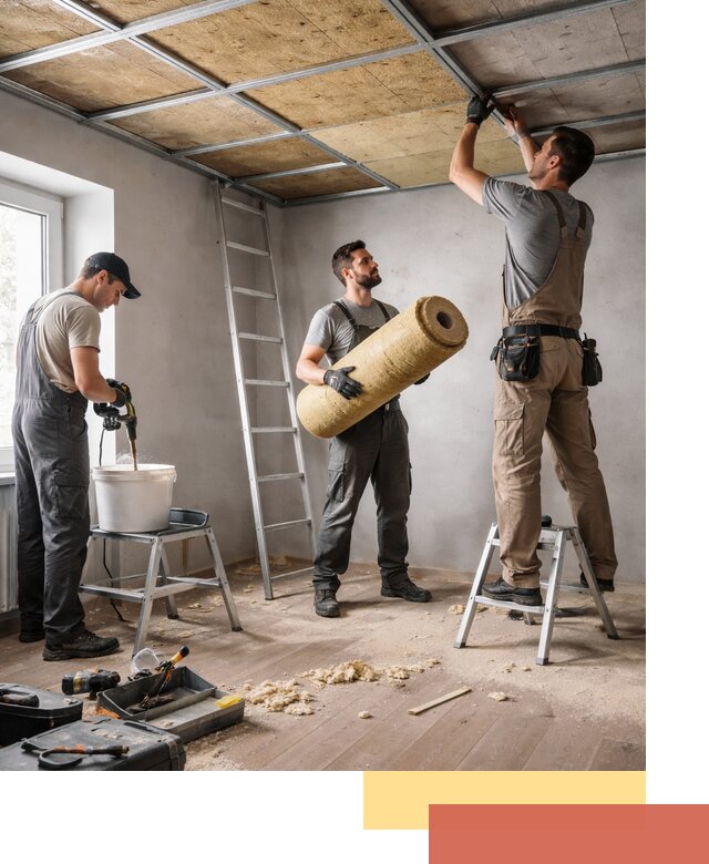 Шумоизоляция потолка в Азнакаево: профессиональный монтаж и отделка